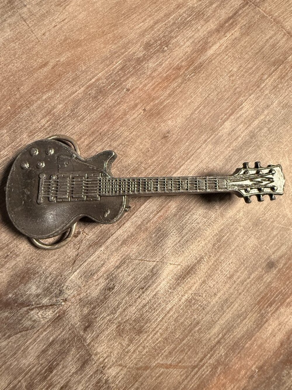 Vintage 1981 Bergamot Brass Works Guitar Belt Buckle Made in USA No. 96